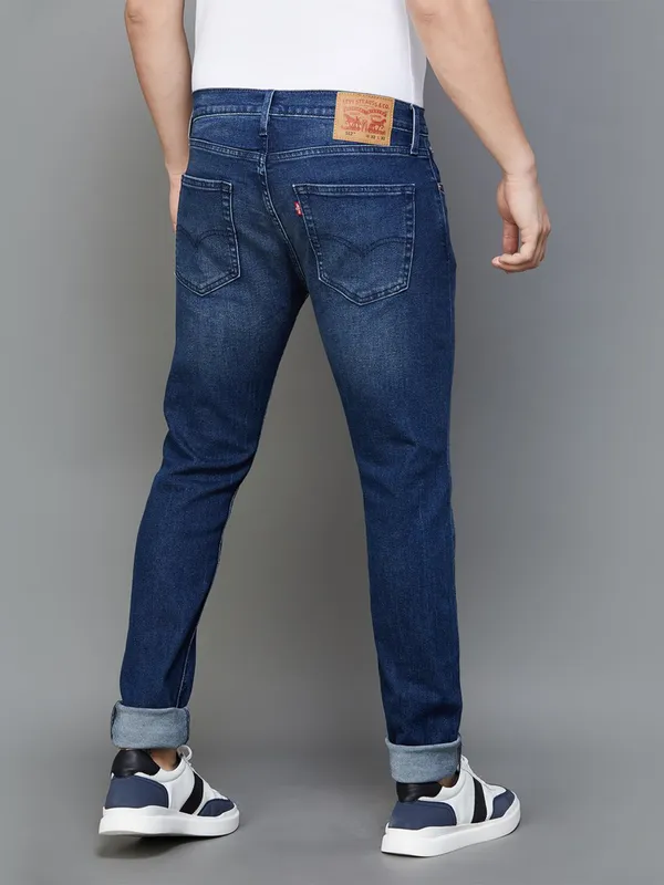 Levis 512 slim taper navy washed jeans