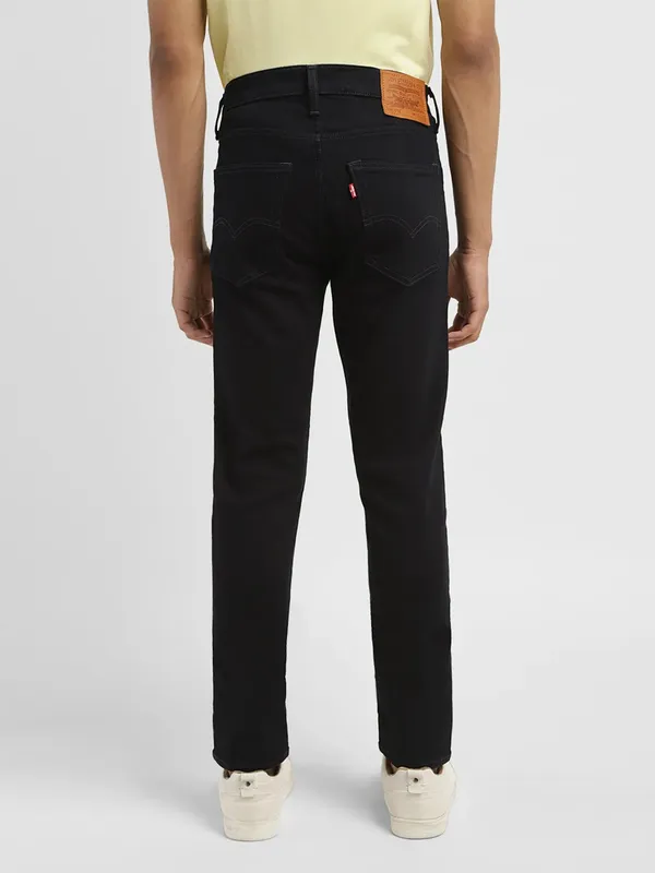 LEVIS 512 slim tapered fit black solid jeans