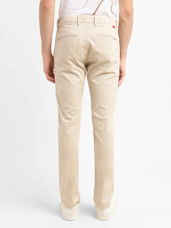 LEVIS beige 511 slim fit cotton trouser