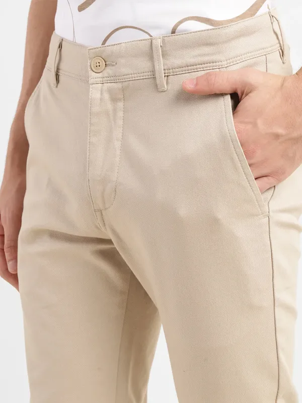 LEVIS beige 511 slim fit cotton trouser