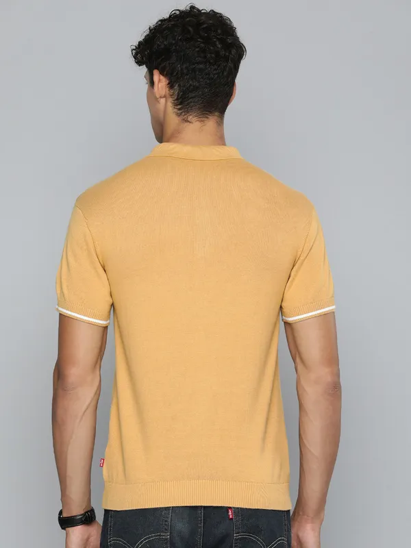 Levis beige plain polo t shirt
