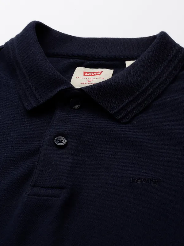 LEVIS black plain cotton t-shirt for men