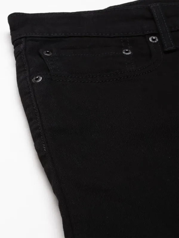 Levis black solid 512 slim taper fit jeans