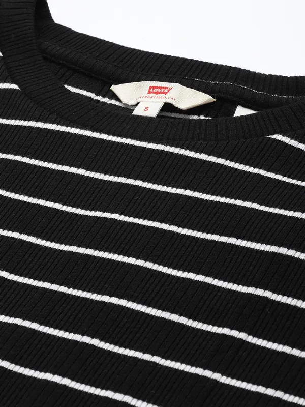 LEVIS black stripe cotton t-shirt