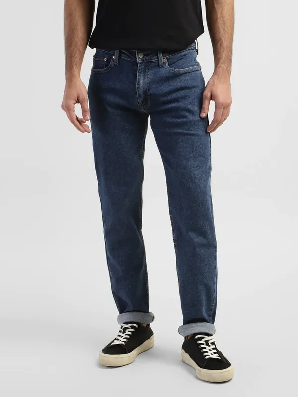 Levis blue 511 slim fit solid jeans