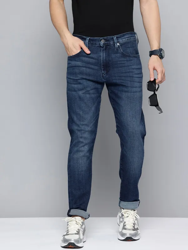 LEVIS blue slim tapered fit denim jeans