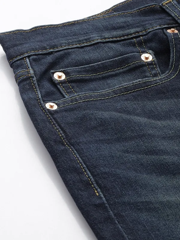 LEVIS blue washed denim jeans with slim fit
