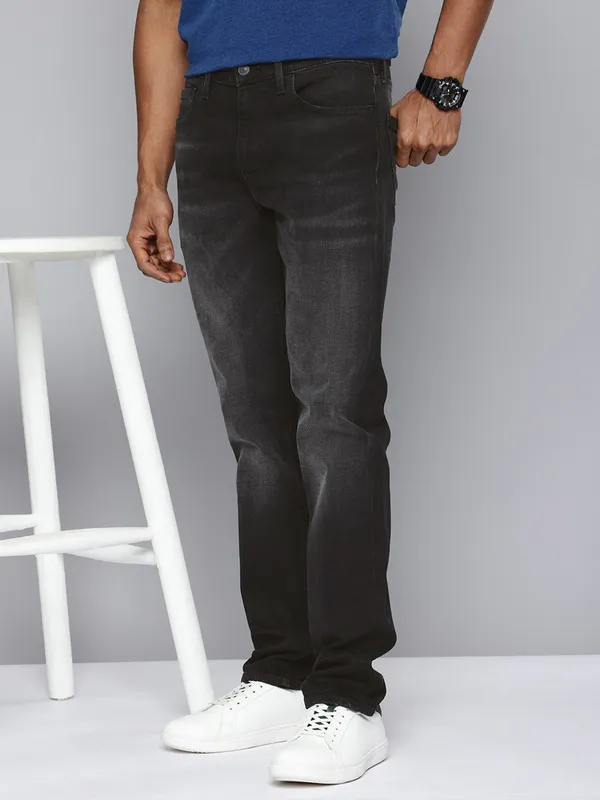 LEVIS charcoal grey washed 511 slim fit mens denim