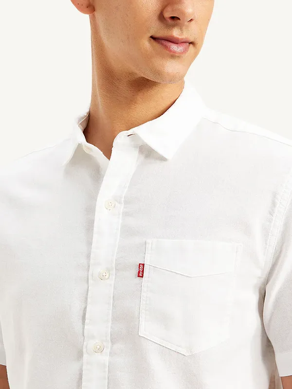 LEVIS cool white cotton casual shirt