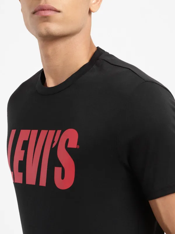 Levis cotton black t shirt