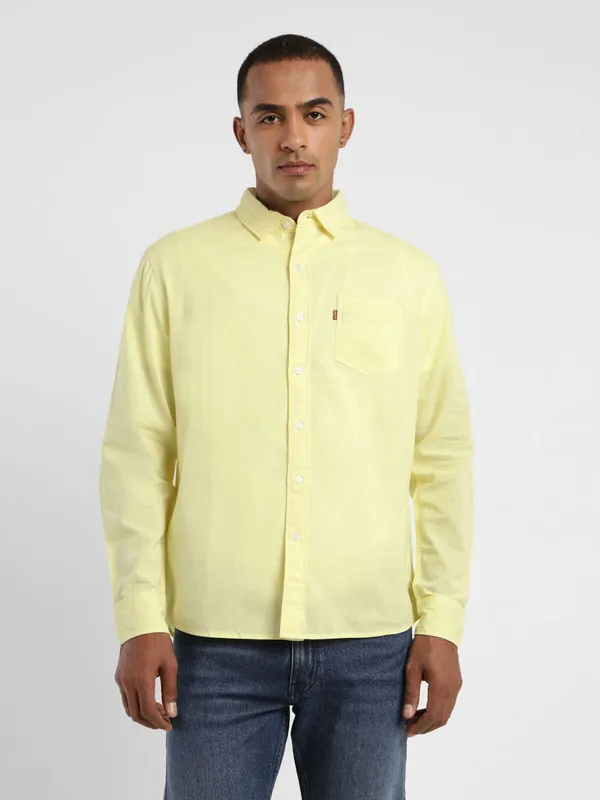 Levis cotton bright yellow shirt