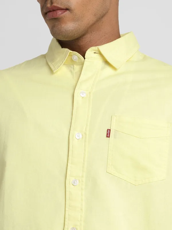 Levis cotton bright yellow shirt
