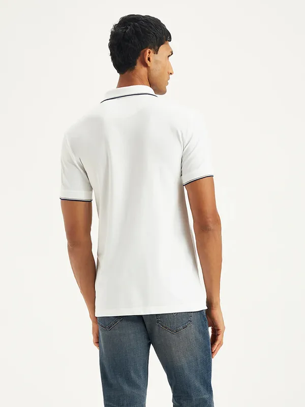 LEVIS cotton casual t-shirt in white for men