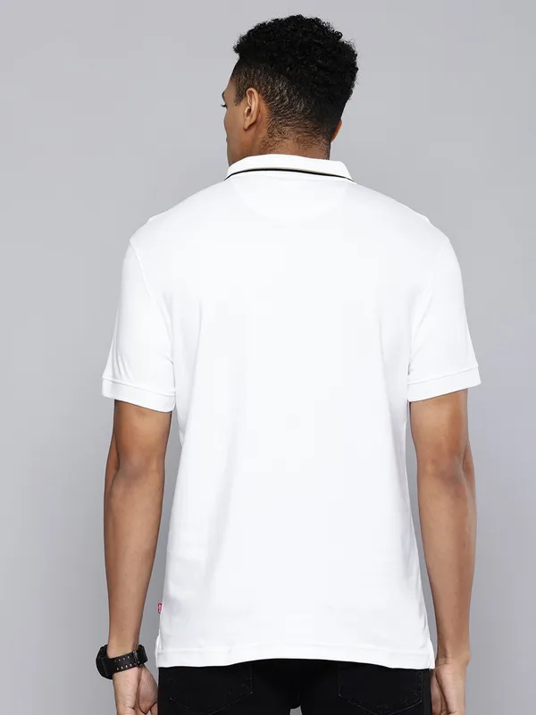 LEVIS cotton casual white cotton t-shirt for men