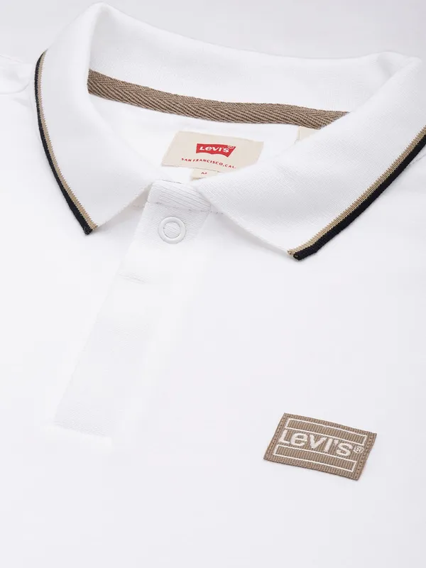 LEVIS cotton casual white cotton t-shirt for men