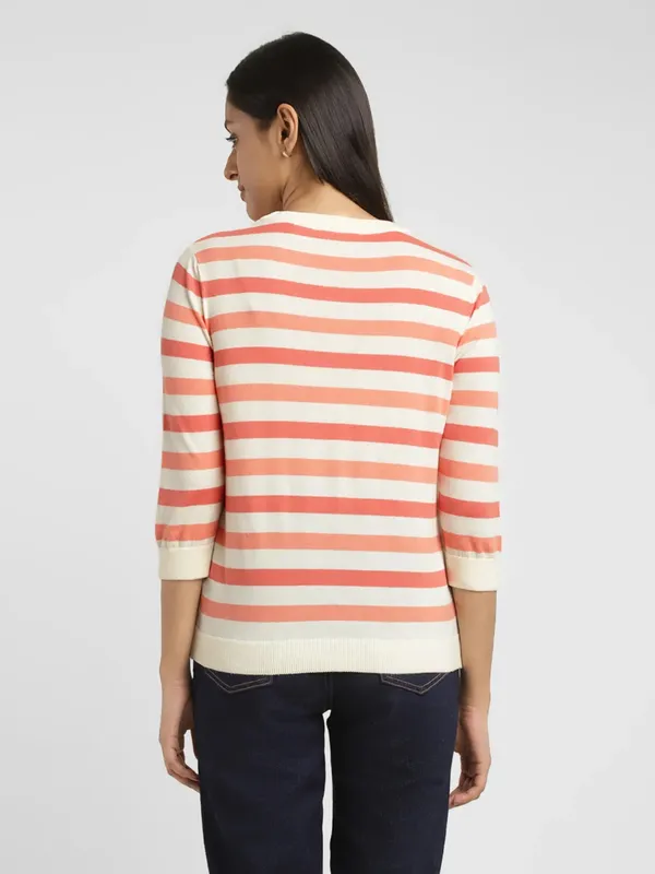 Levis cream stripe knitted t shirt