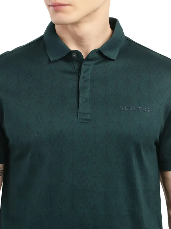Levis dark green printed t shirt