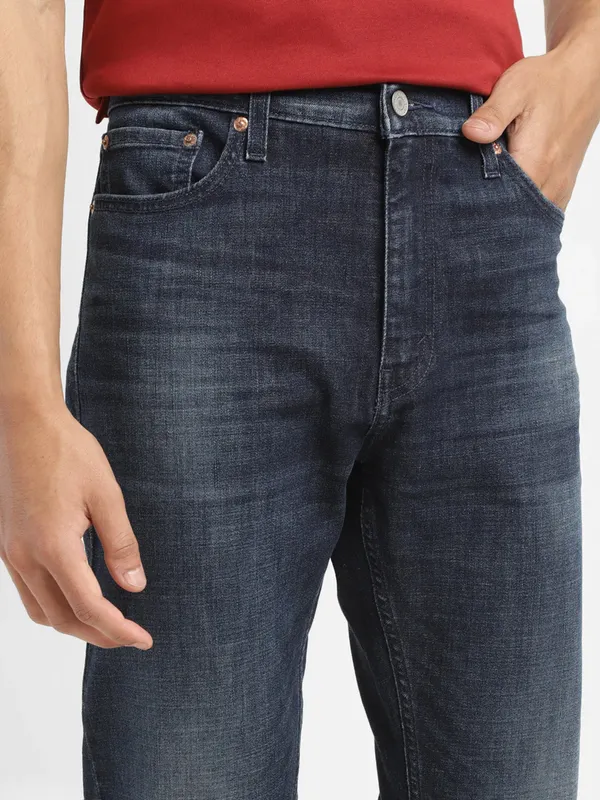 Levis dark navy washed 511 slim fit jeans