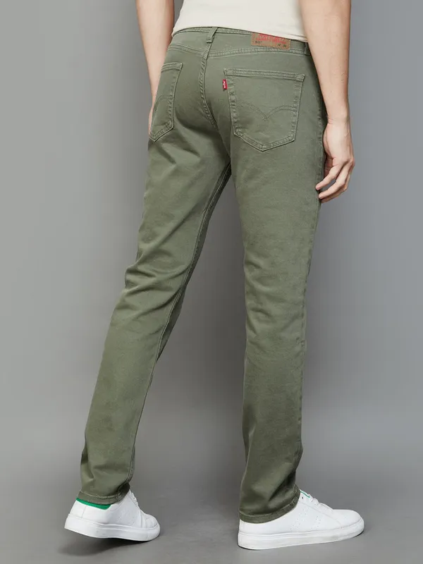 LEVIS denim slim fit olive green jeans