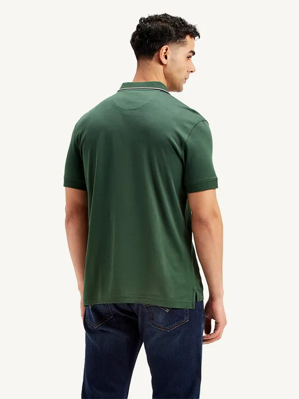 LEVIS green casual cotton t-shirt for men