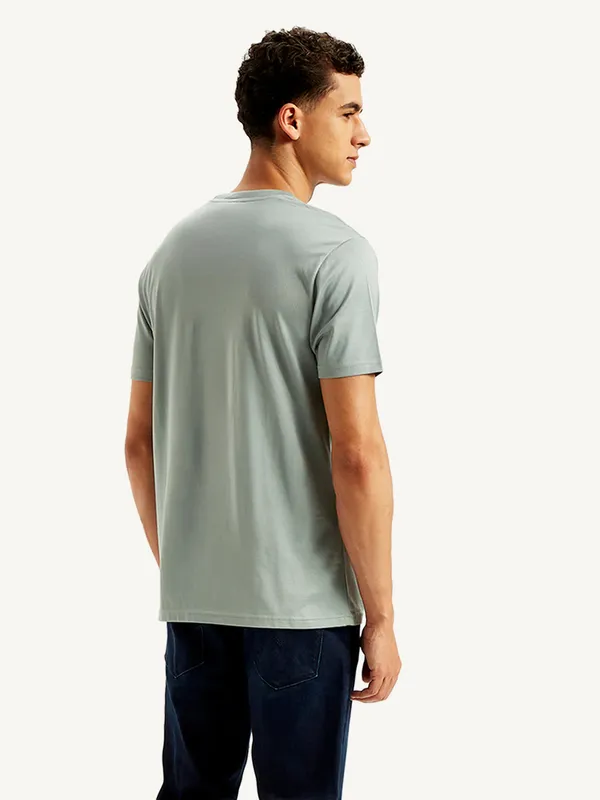 LEVIS grey slim fit cotton t-shirt for men