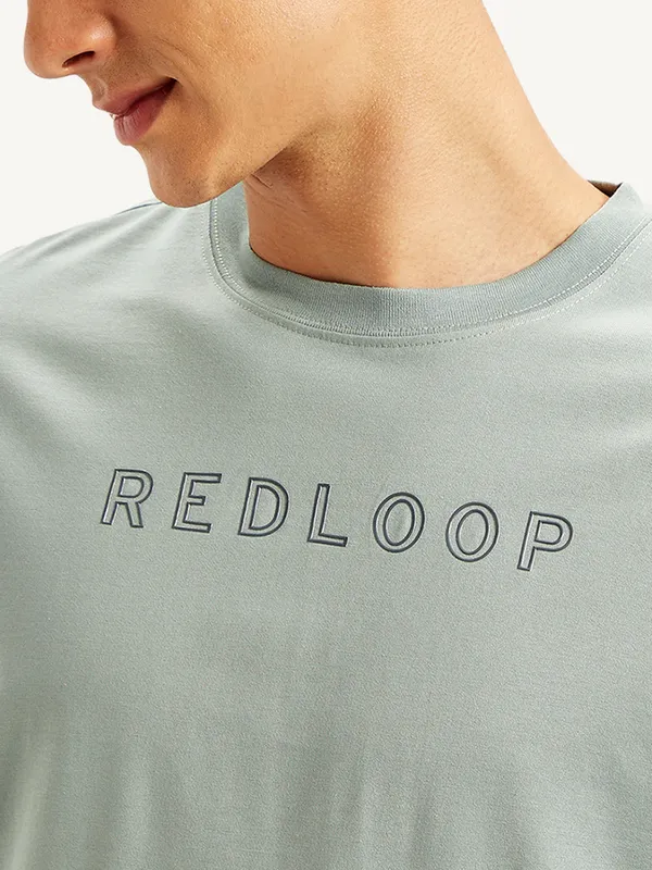 LEVIS grey slim fit cotton t-shirt for men