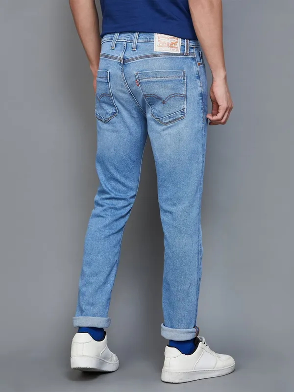 Levis ice blue washed 512 slim taper jeans