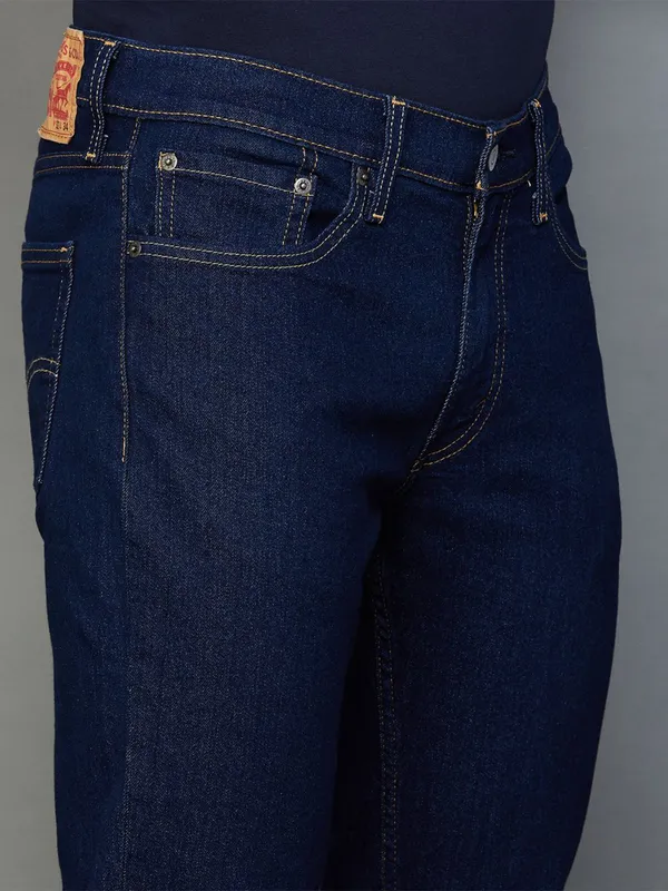 Levis ink blue solid 511 slim fit jeans