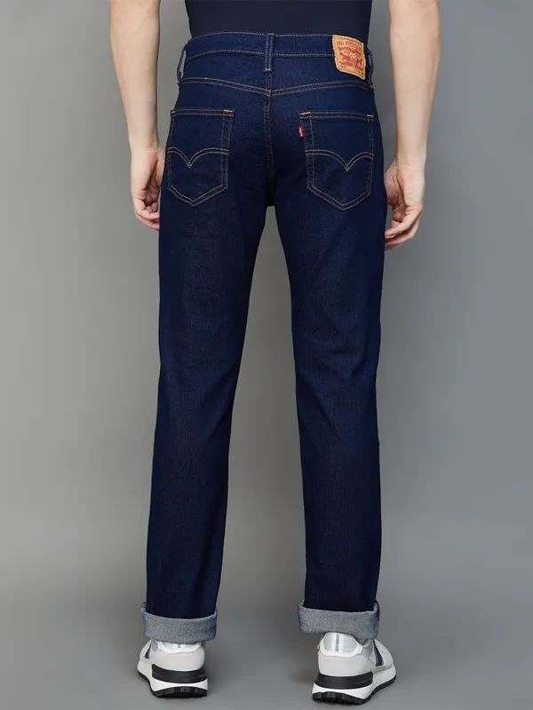 Levis ink blue solid 511 slim fit jeans