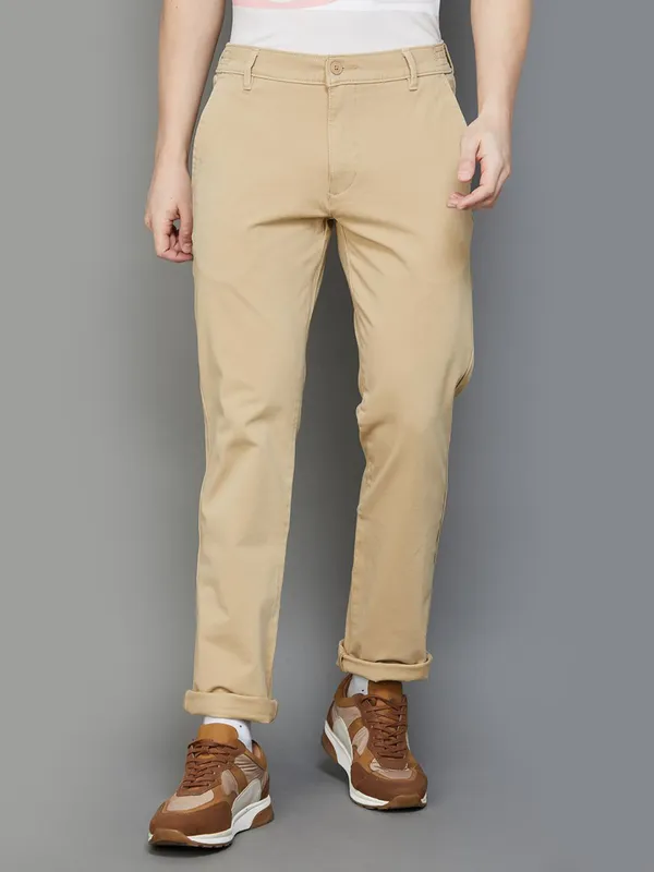 Levis khaki slim fit cotton trouser