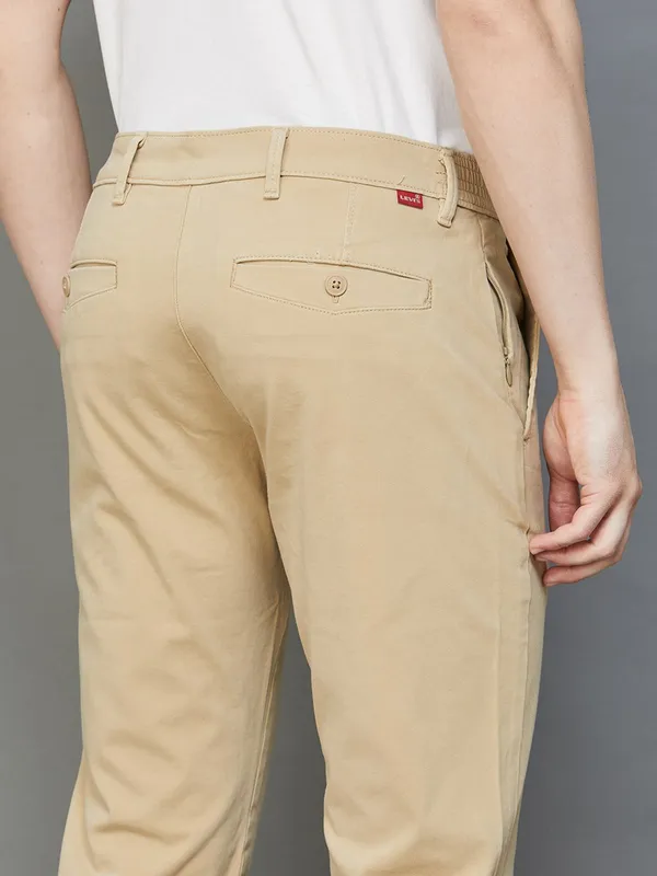 Levis khaki slim fit cotton trouser