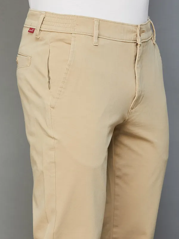 Levis khaki slim fit cotton trouser