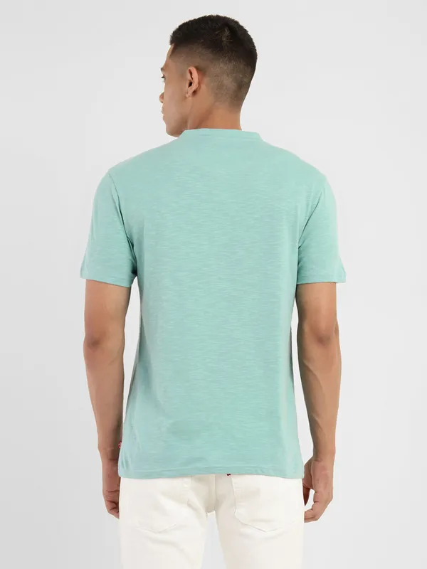 Levis light blue plain cotton t shirt