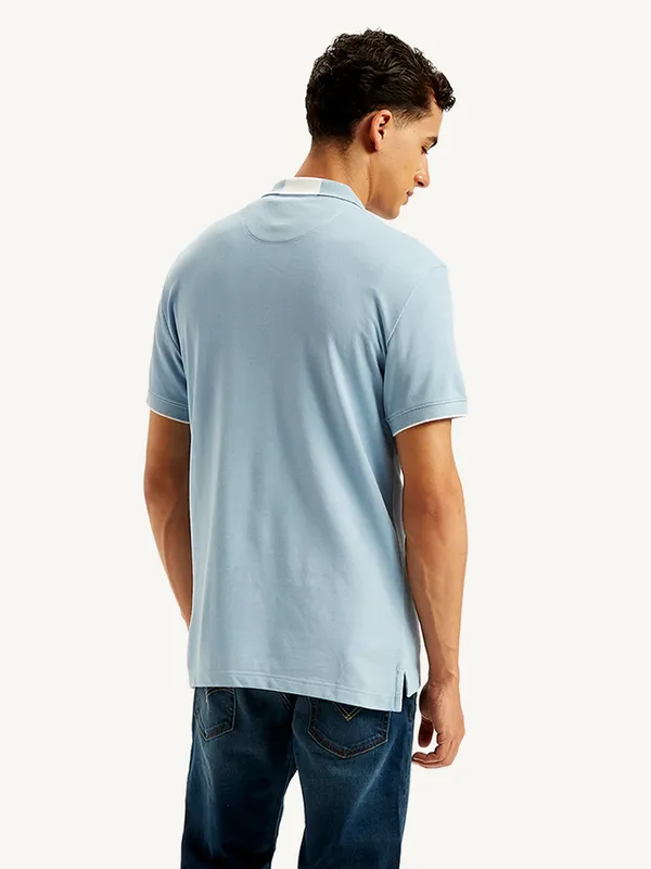 LEVIS light blue slim fit t-shirt in cotton for men