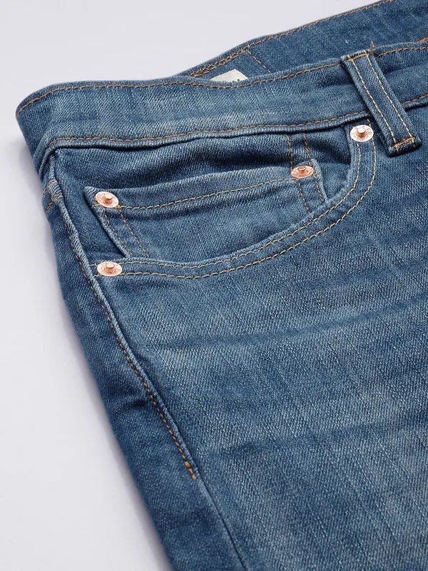 LEVIS light blue washed denim slim taper fit