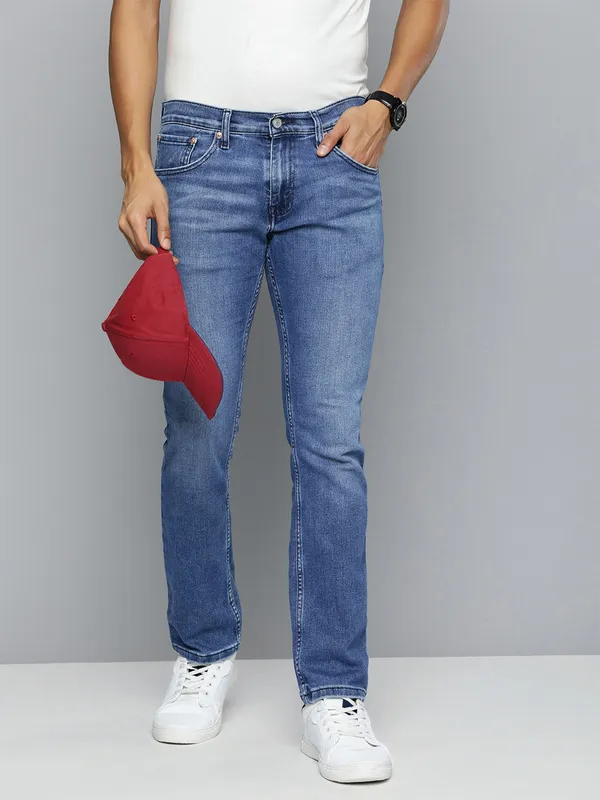 Levis light blue washed skinny jeans