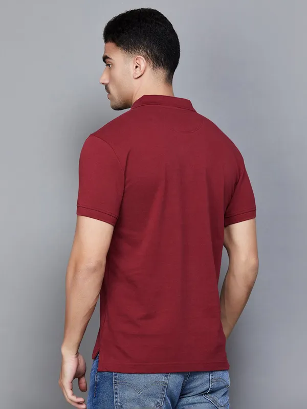 LEVIS maroon brand name cotton t-shirt