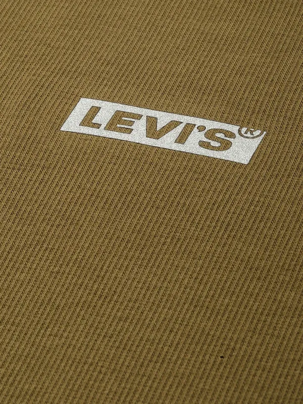 LEVIS mehendi green cotton t-shirt