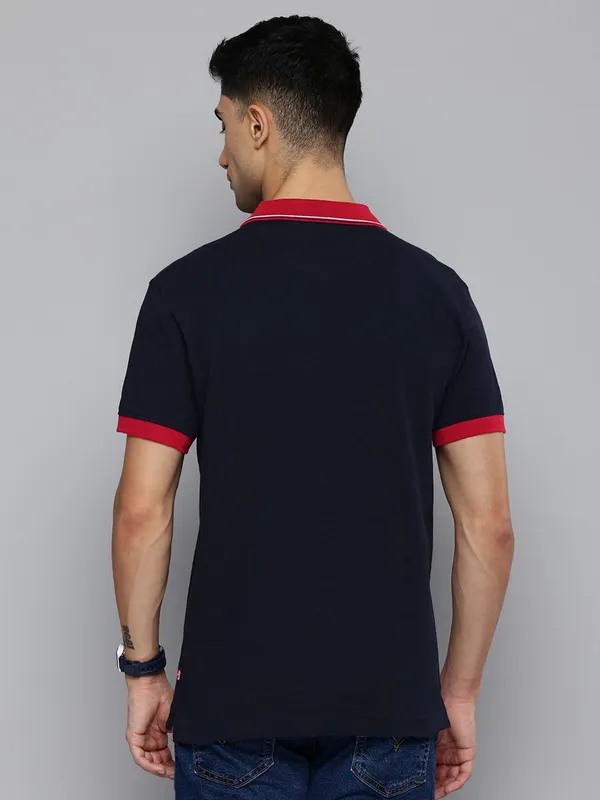 LEVIS men navy cotton t-shirt for casual