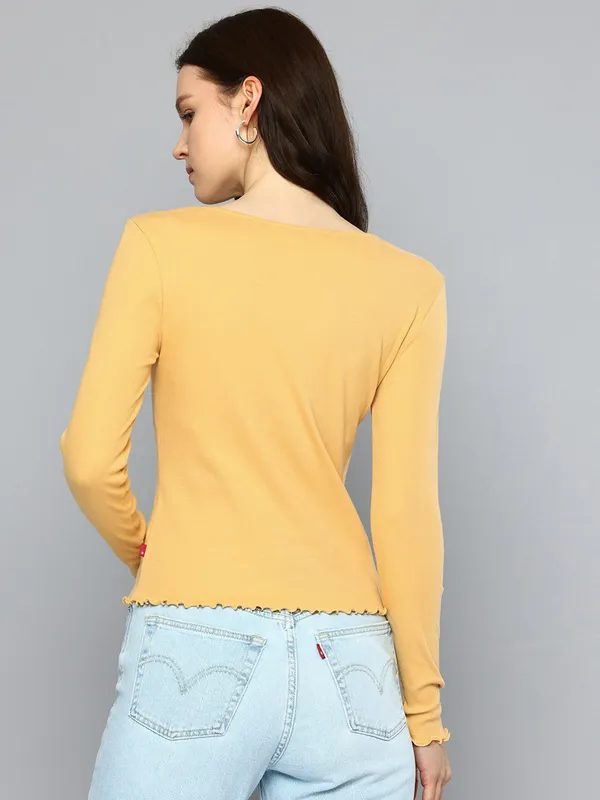 LEVIS mint green cotton t-shirt for women