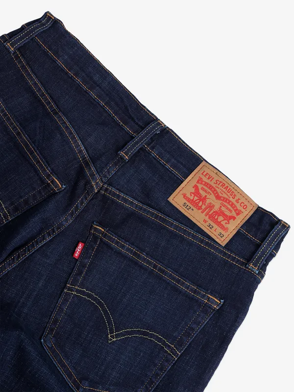 LEVIS navy 512 slim fit jeans