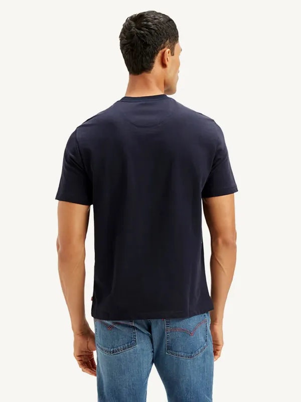 LEVIS navy slim fit cotton mens t-shirt