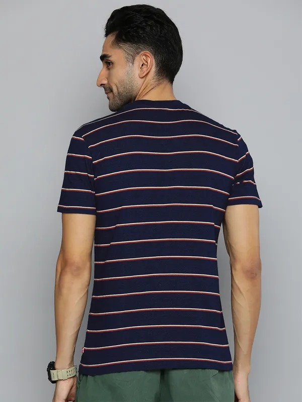 Levis navy stripe casual t shirt