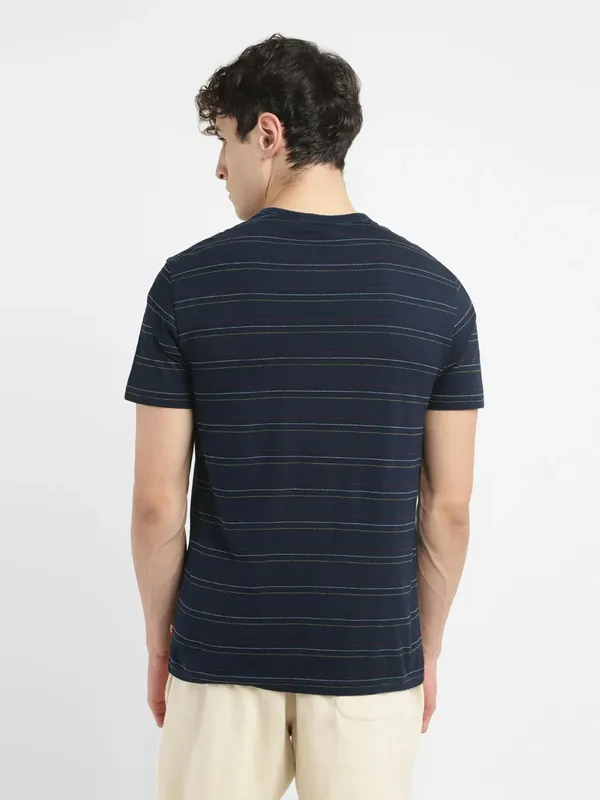 Levis navy stripe cotton t shirt