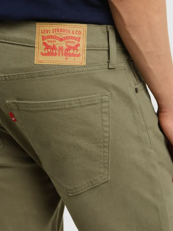 Levis olive 512 slim taper jeans