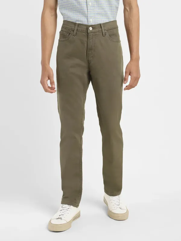 Levis olive solid 511 slim fit jeans