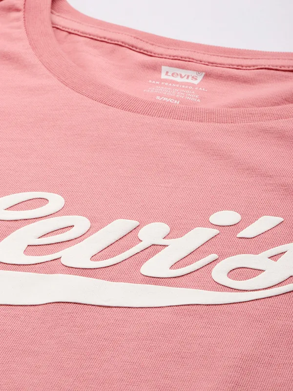 LEVIS onion pink cotton t-shirt