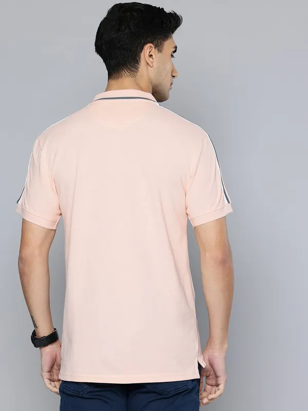 LEVIS peach printed cotton t-shirt for men