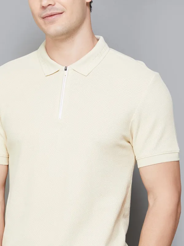 LEVIS plain beige cotton t-shirt