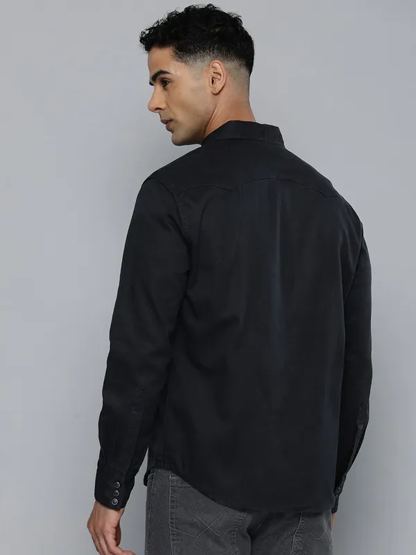 LEVIS plain black cotton shirt